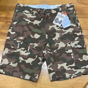 NWT.  Jockey, men’s size 36W, cargo shorts.